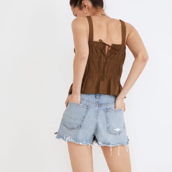 Madewell Relaxed Denim Shorts in Madera Wash: Side-Slit Edition - Picture 3 of 7